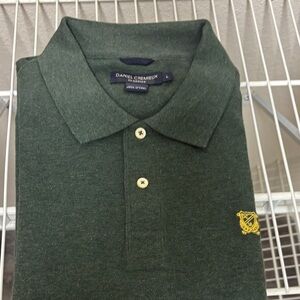 Daniel Cremieux Forest Green Polo with Yellow Crest
